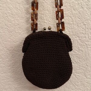 Saks Fifth Avenue, Italy, small crochet Kiss Lock